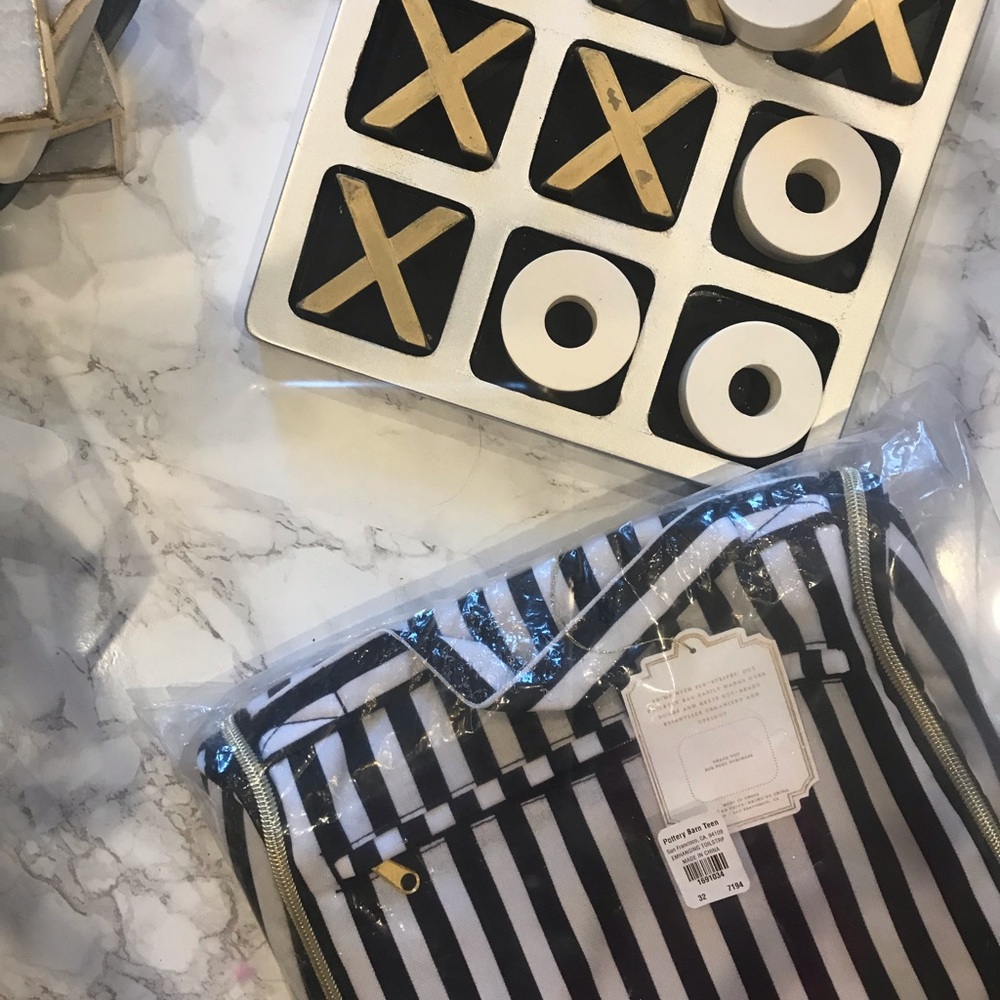 PBTeen Emily & Meritt Stripe Hanging Toiletry Case